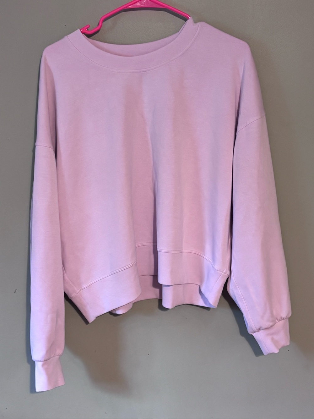 lululemon athletica Light Pink Crewneck Sweatshirt size 10